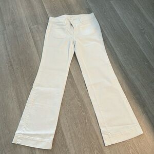LOFT - Wide leg jeans - White